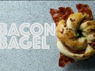 Bacon-bagel (Video-opskrift)
