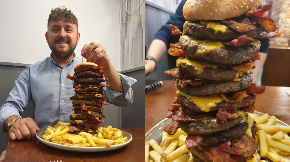 Engelsk pub tilbyder at betale for din gravsten, hvis du dør under deres 12.000 kalorietunge Burger Challenge