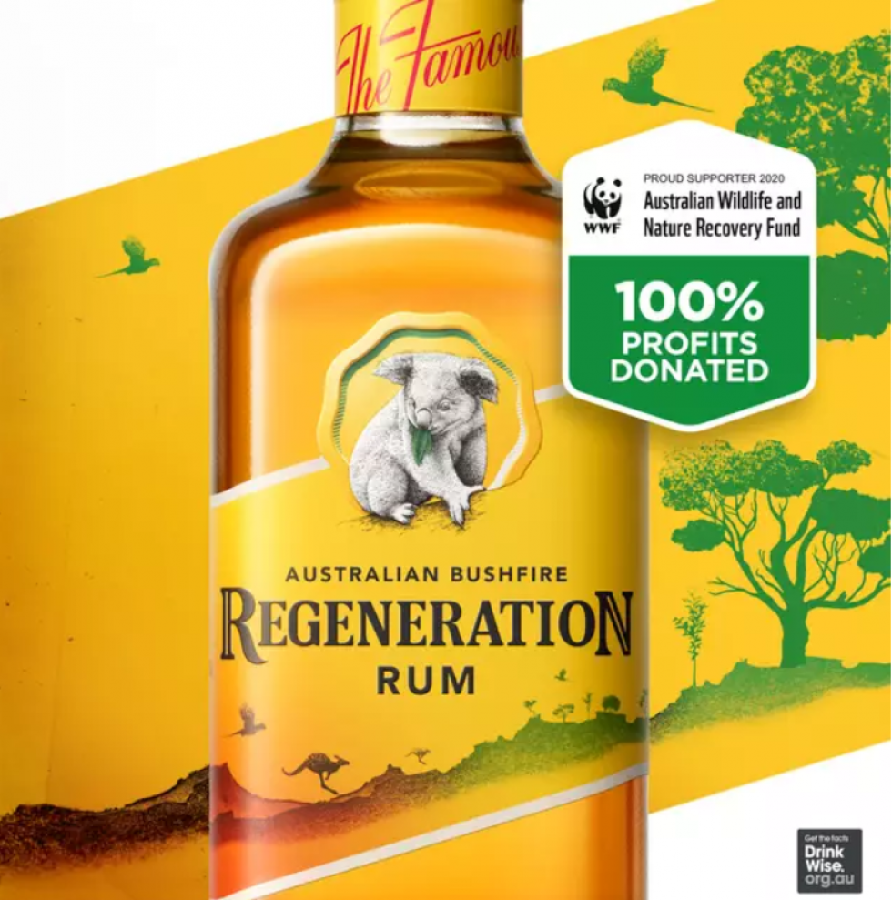 Bundaberg lancerer limited edition rom for at samle penge til udsatte dyr i Australiens skovbrande