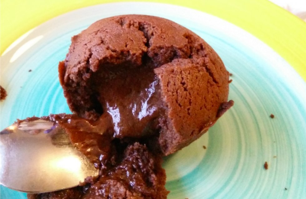 Chokoladekager med flydende midte