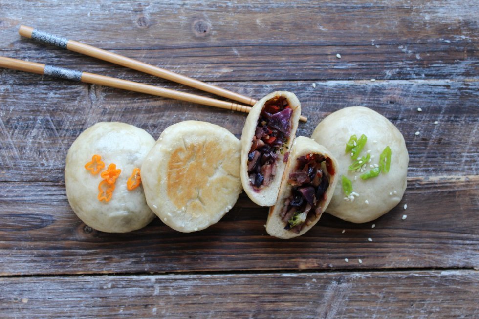 Stegte og dampede fyldte bao-boller