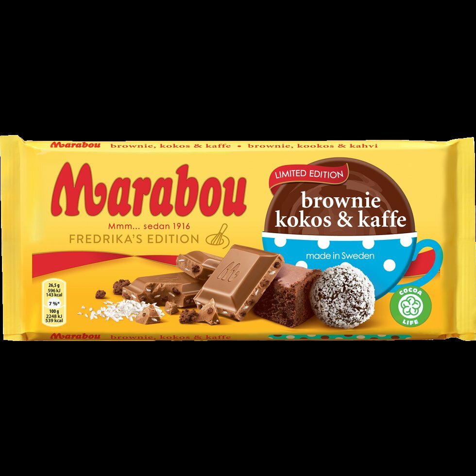 Chokolade-elskere er på banen igen: Her er den nye Marabou-smag med kaffe, kokos og brownie