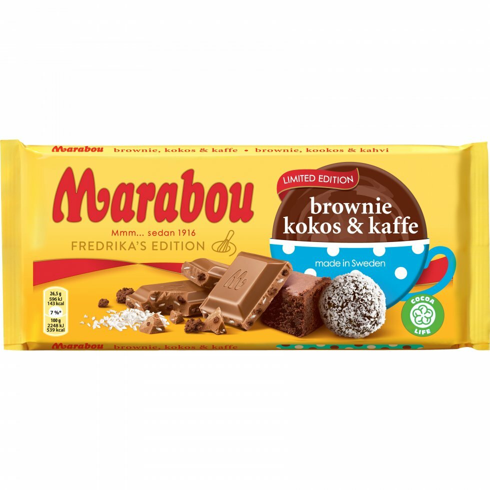 Chokolade-elskere er på banen igen: Her er den nye Marabou-smag med kaffe, kokos og brownie