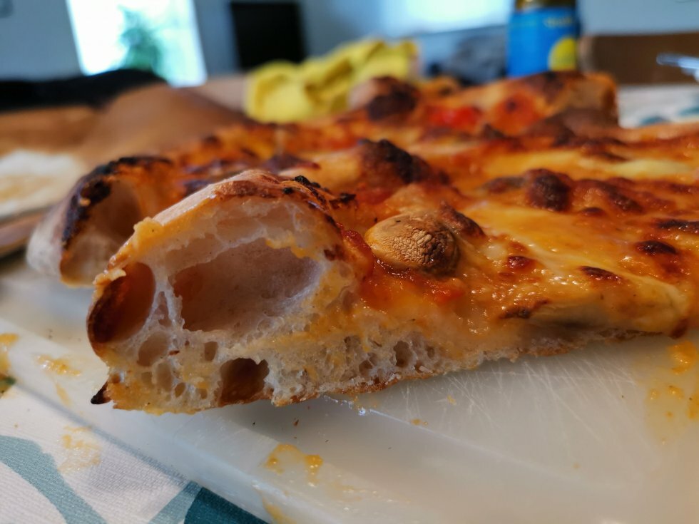 Langtidshævet pizzadej