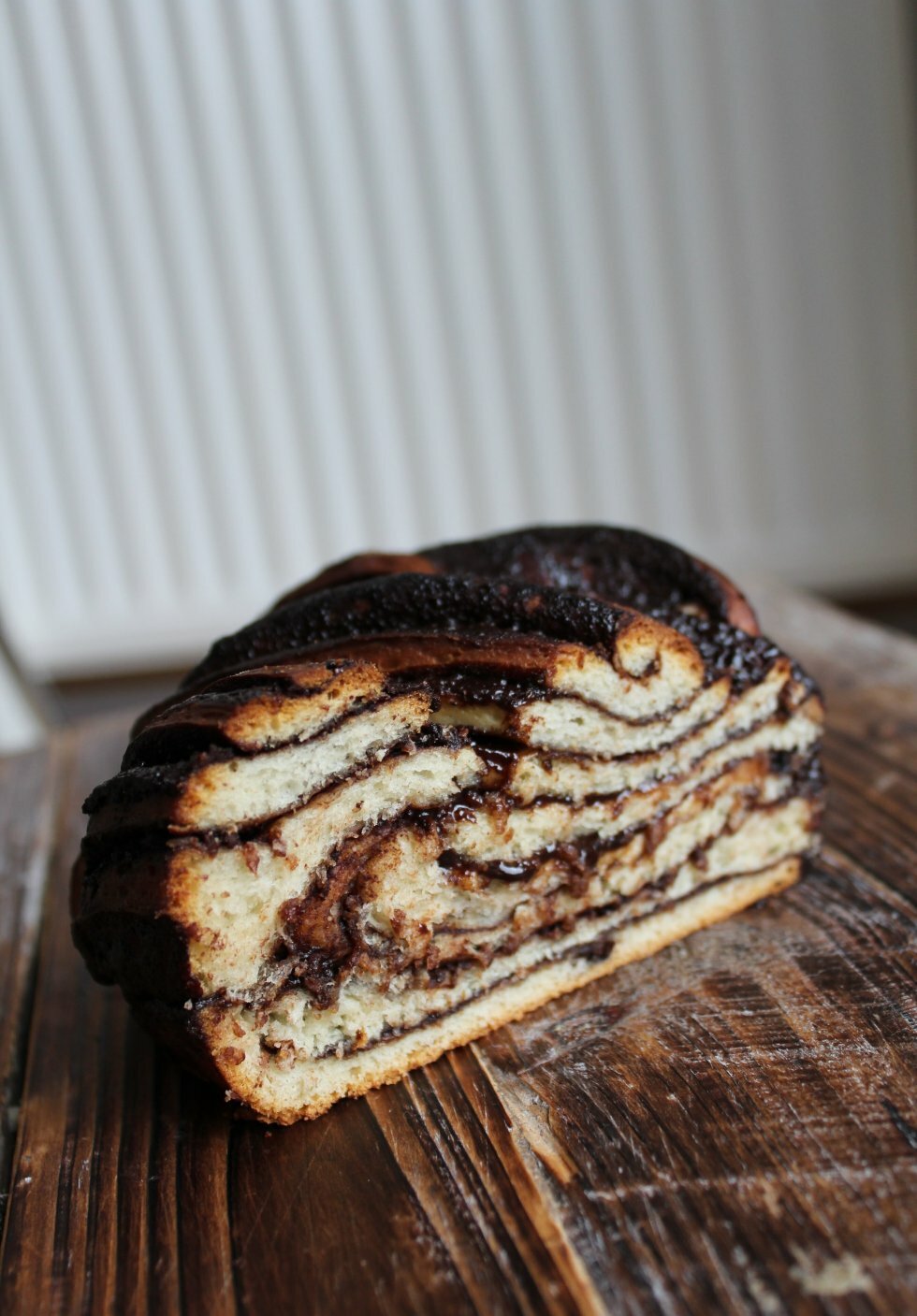 Babka: flettet chokoladebrød