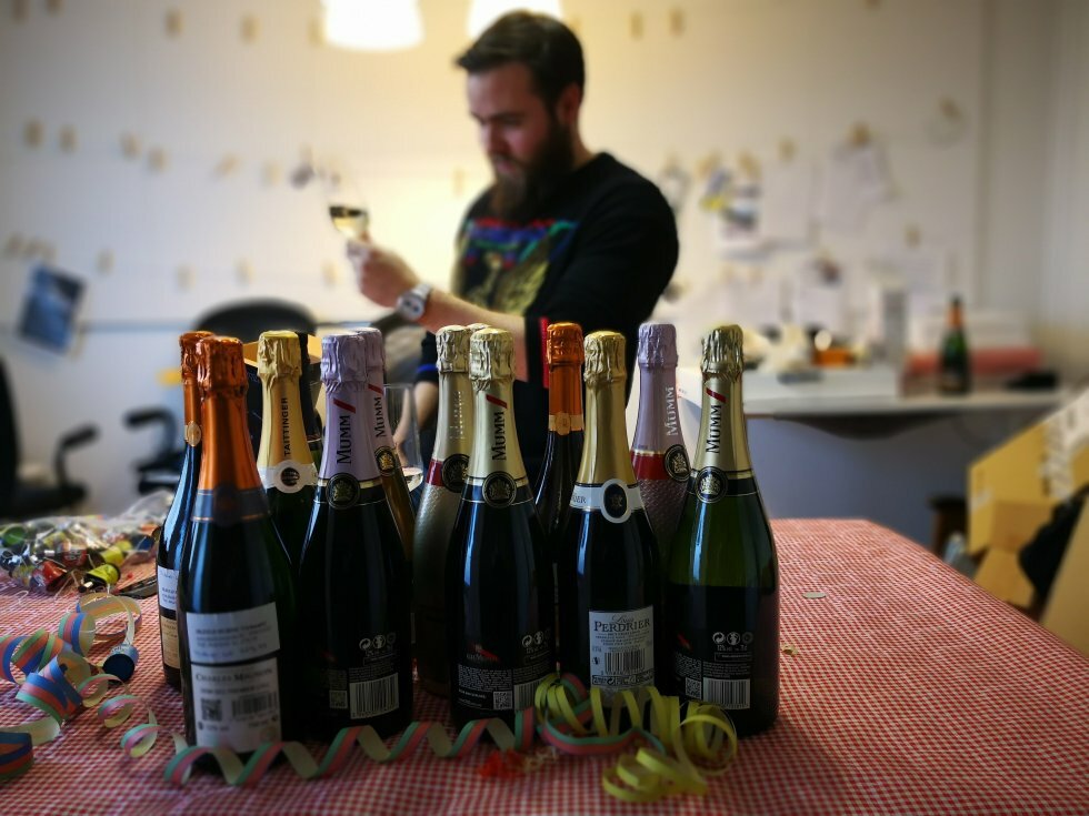 Vi bryder os godt om champagne på Mandekogebogen - Champagneglas
