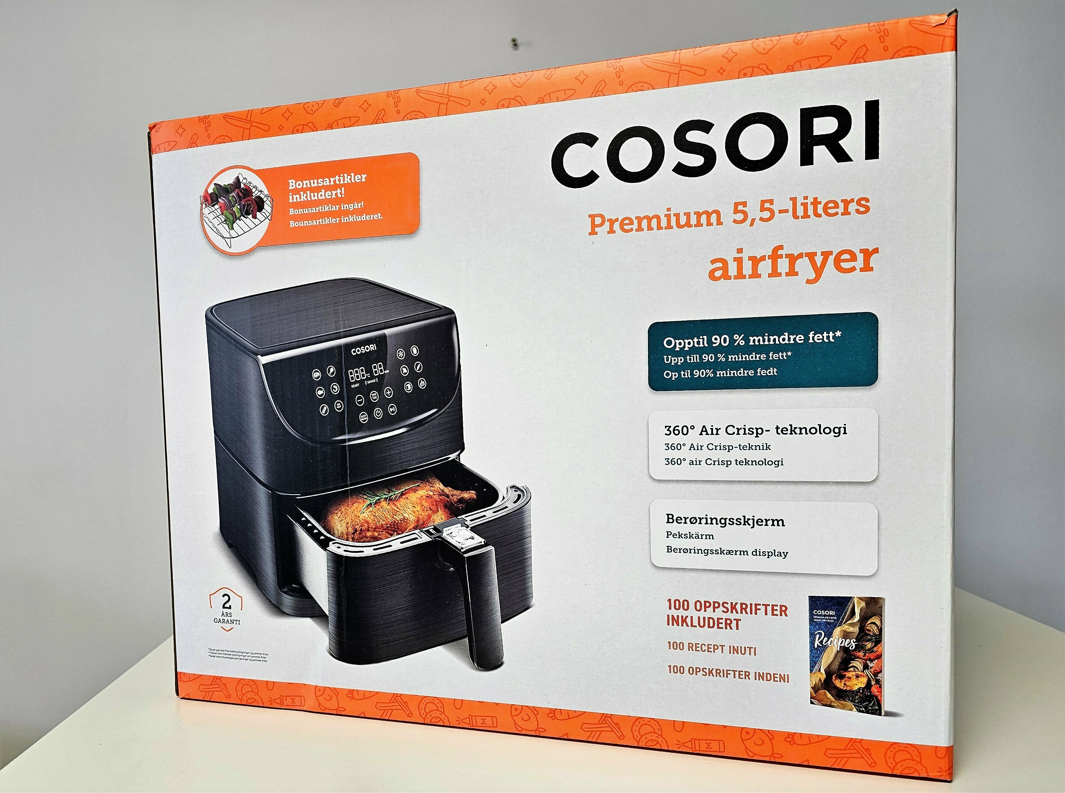 Test: Cosori Premium Airfryer - Mandekogebogen