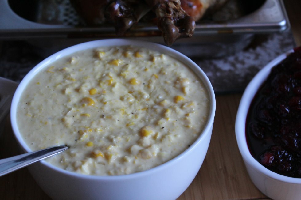 Flødestuvede majs - creamed corn