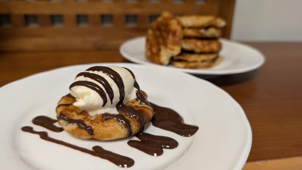 Æbleskiver som vafler - vaffelskiver