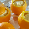 Sandkage bagt i appelsin-skaller
