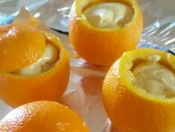 Sandkage bagt i appelsin-skaller