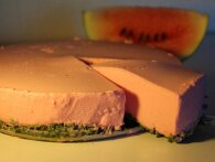 Vandmelon-cheesecake
