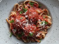 Polpette al sugo di pomodoro: Italienske kødboller i tomatsauce