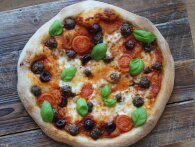 Meatball Pizza: Pizza med italienske kødboller