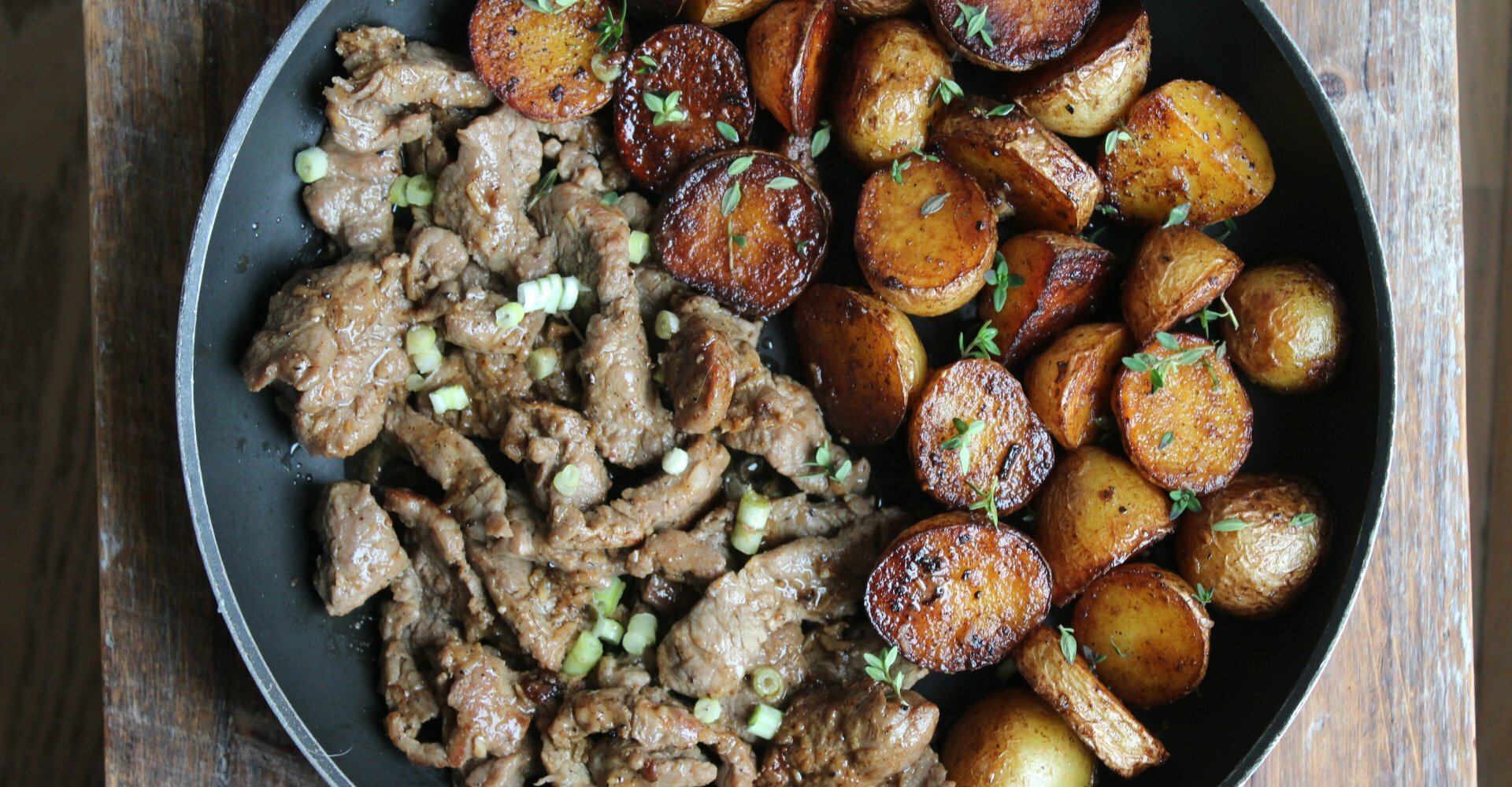 Garlic Butter Steak Potatoes