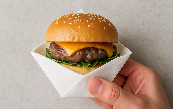 Sådan folder du køkkenrulle til den perfekte fedtopsugende burgerbakke