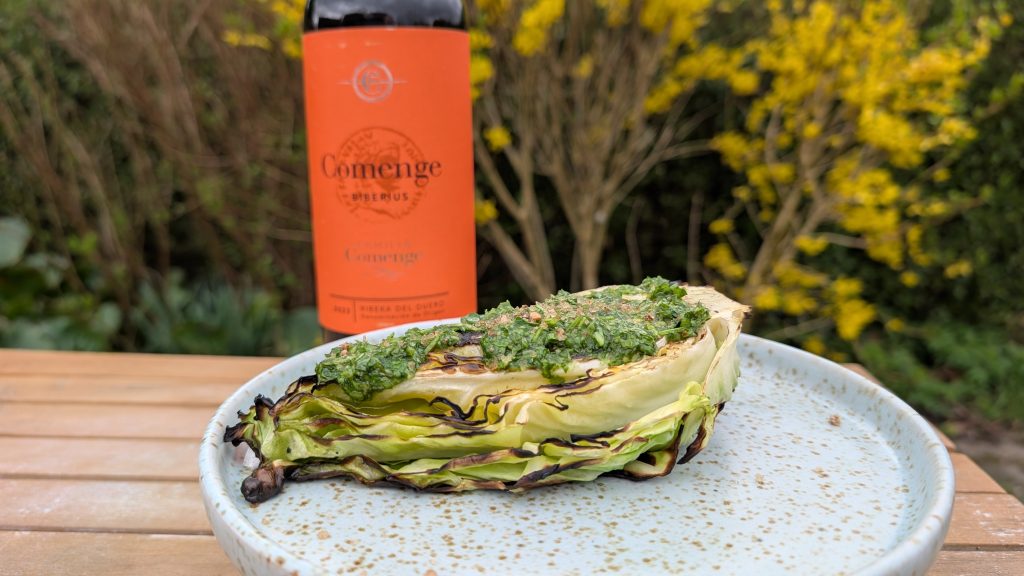 Grillet spidskål med salsa verde