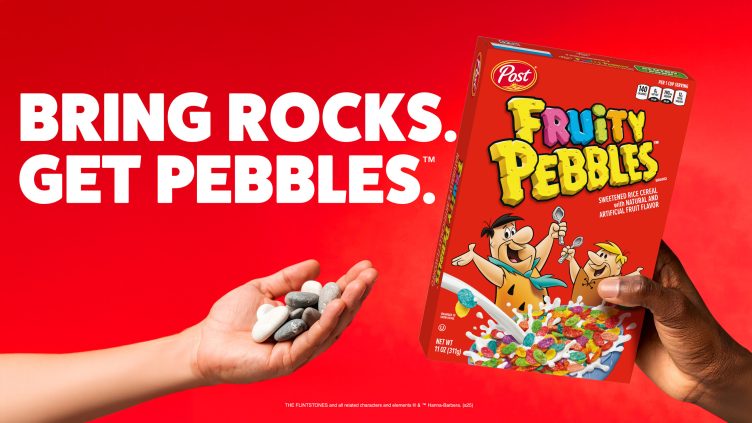 Fruity Pebbles bytter gratis morgenmad for… sten?