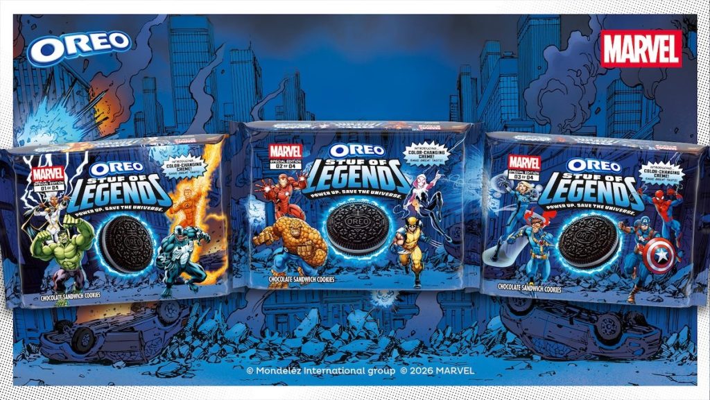 Marvel og OREO lancerer supersamarbejde: 32 helte og skurke som små, spiselige samlekort
