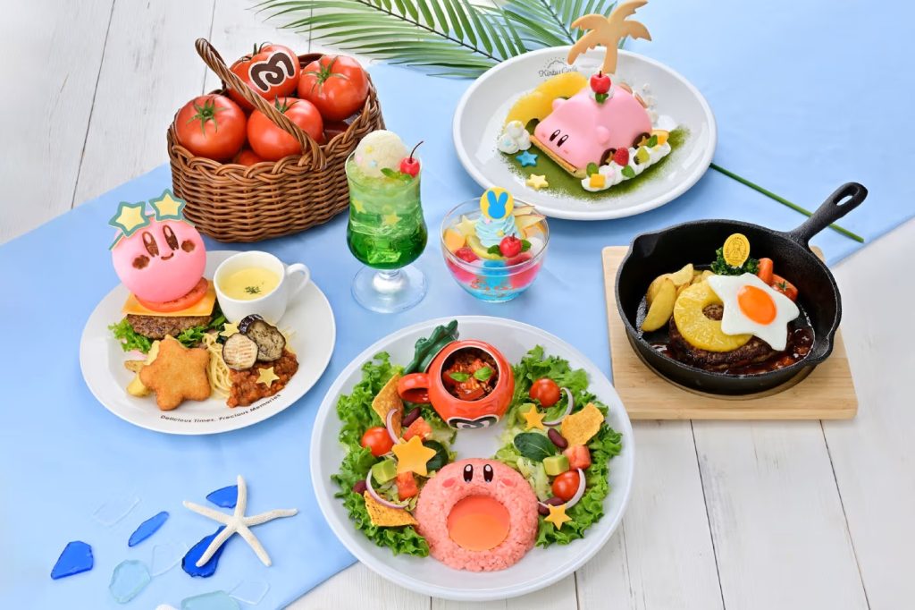 Kirby Café serverer sommermenu, der ligner noget direkte fra et Nintendo-spil