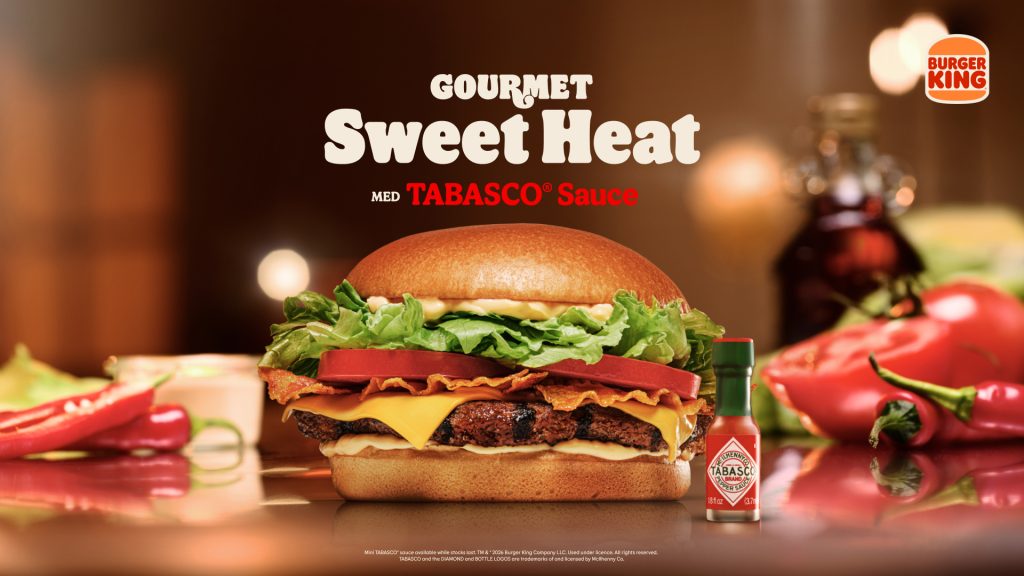 Burger King og TABASCO skruer op for varmen med ny gourmetburger